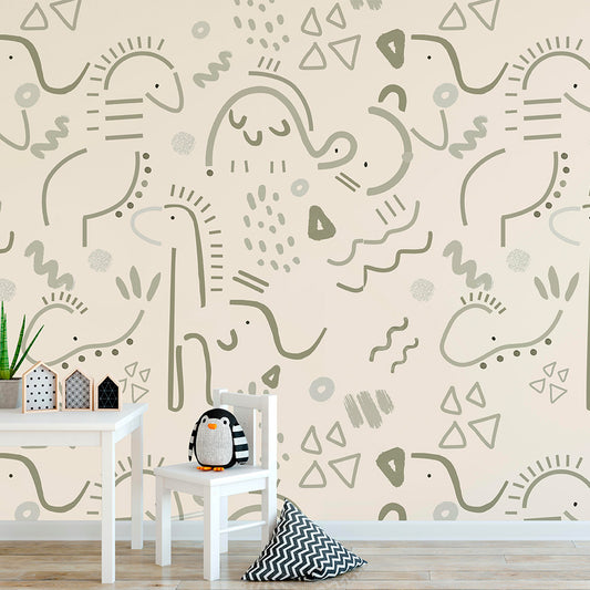 Ohh Doodles! Wallpaper for kids room