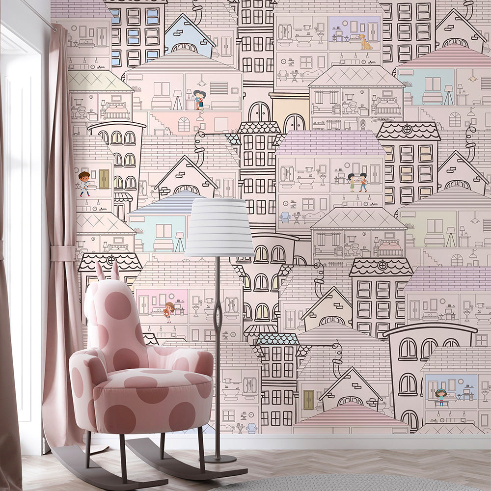 Doll House Wallpaper Kids room wallpaper
