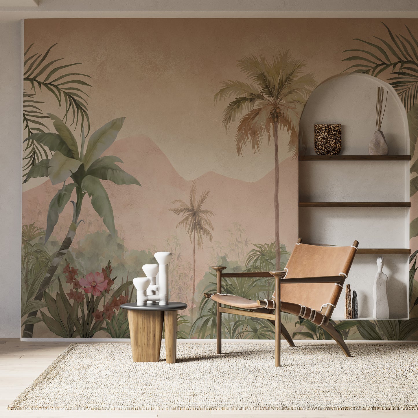Dusty Palm Sanctuary Wallpaper
