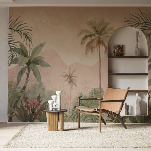 Dusty Palm Sanctuary Wallpaper