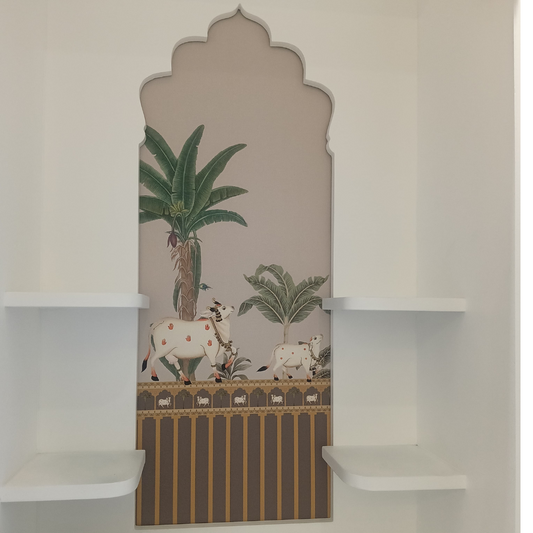 Gokul Palms wall Mural for mandir
