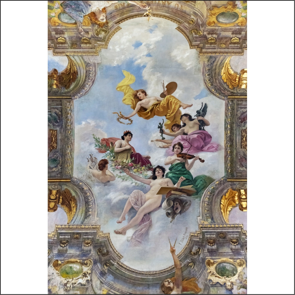 Asian Ceiling wall art Wallpaper