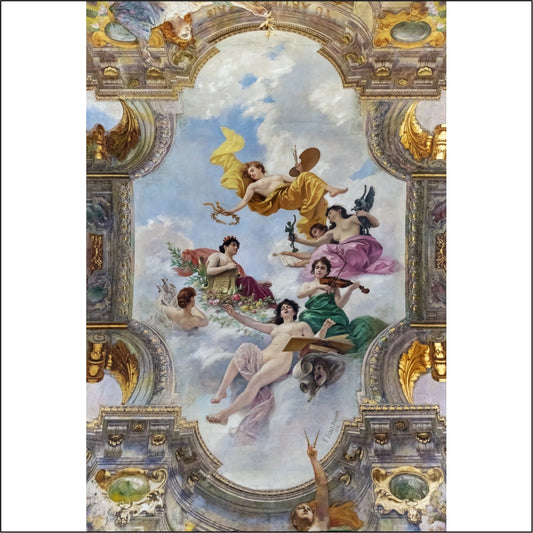 Asian Ceiling wall art Wallpaper