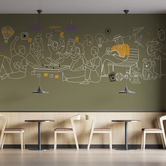 Games & Latte Wall Art Decor