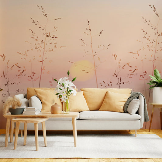 Minimalist Dusk Wall Mural wallpaper