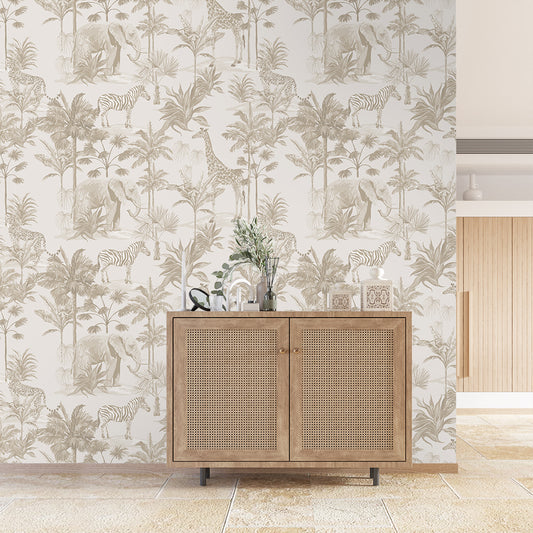 Monochrome Wildlife Wallpaper