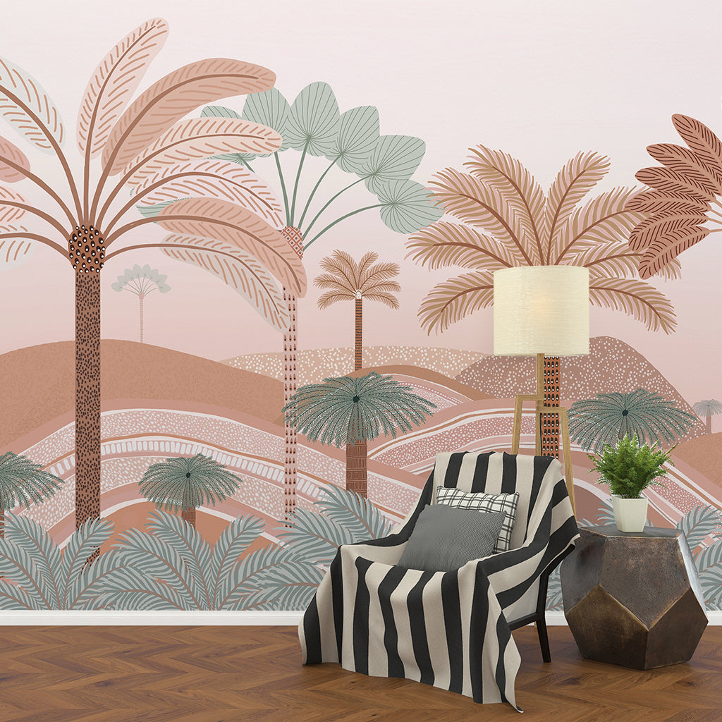 Palm Horizon Wallpaper for walls
