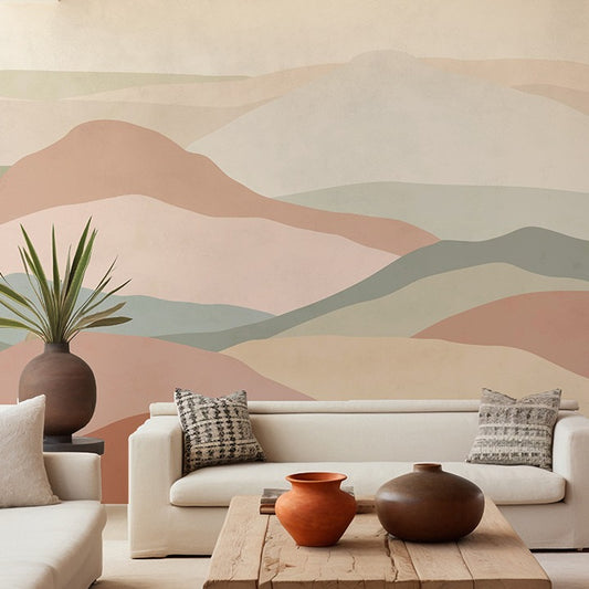 Abstract Chromatic Mountains Wallpaper