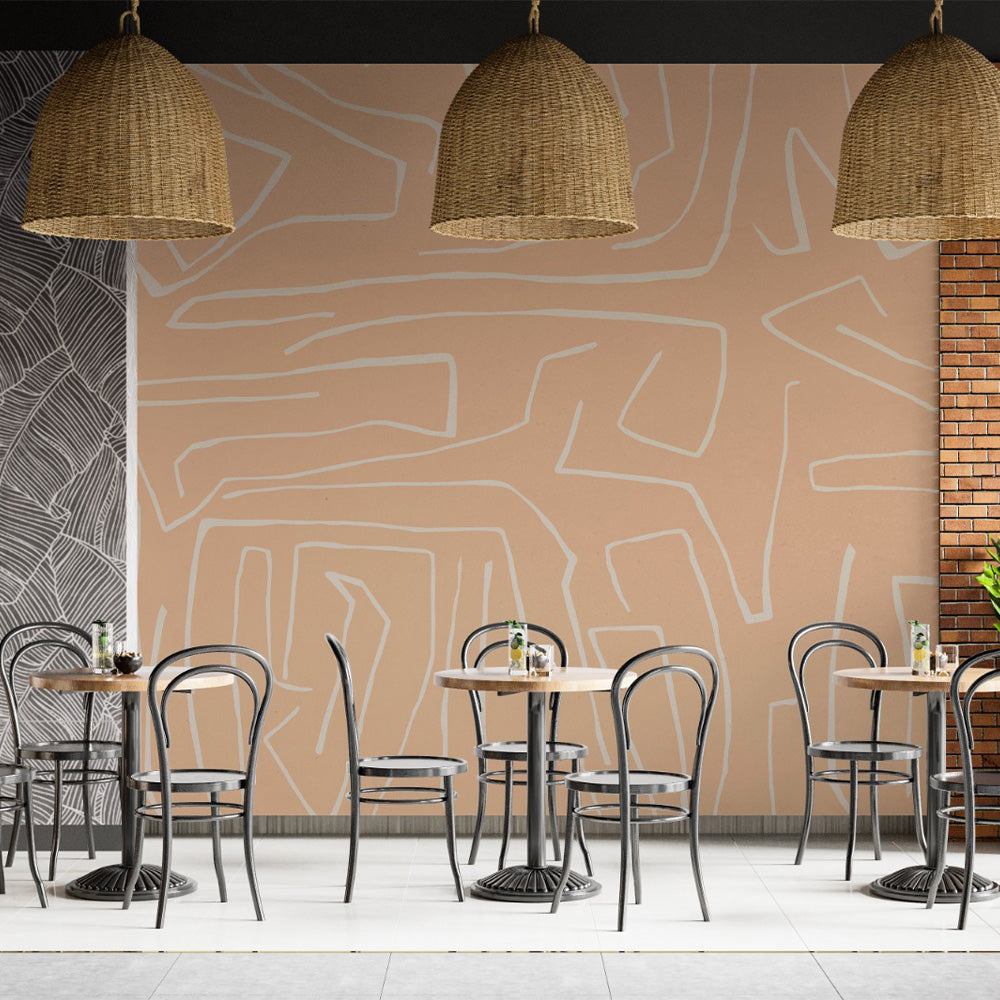 Stellar Strokes Mural Art Wall