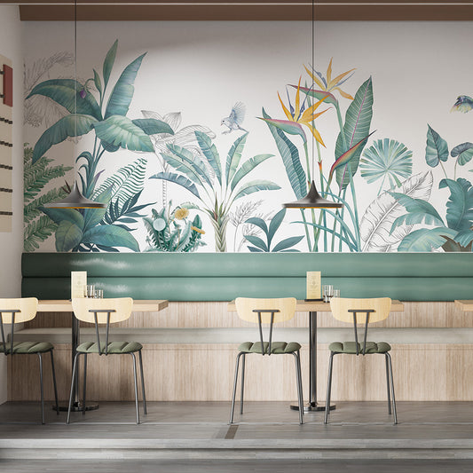 Tropical Jungle Custom Wallpaper for Walls