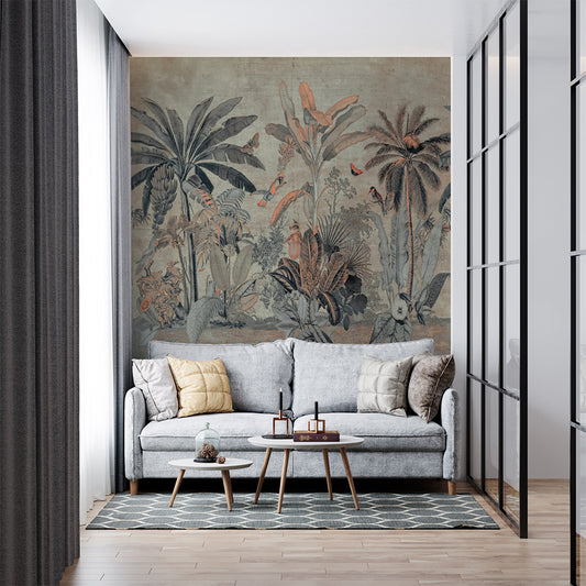 Tropical Hues Custom Wallpaper