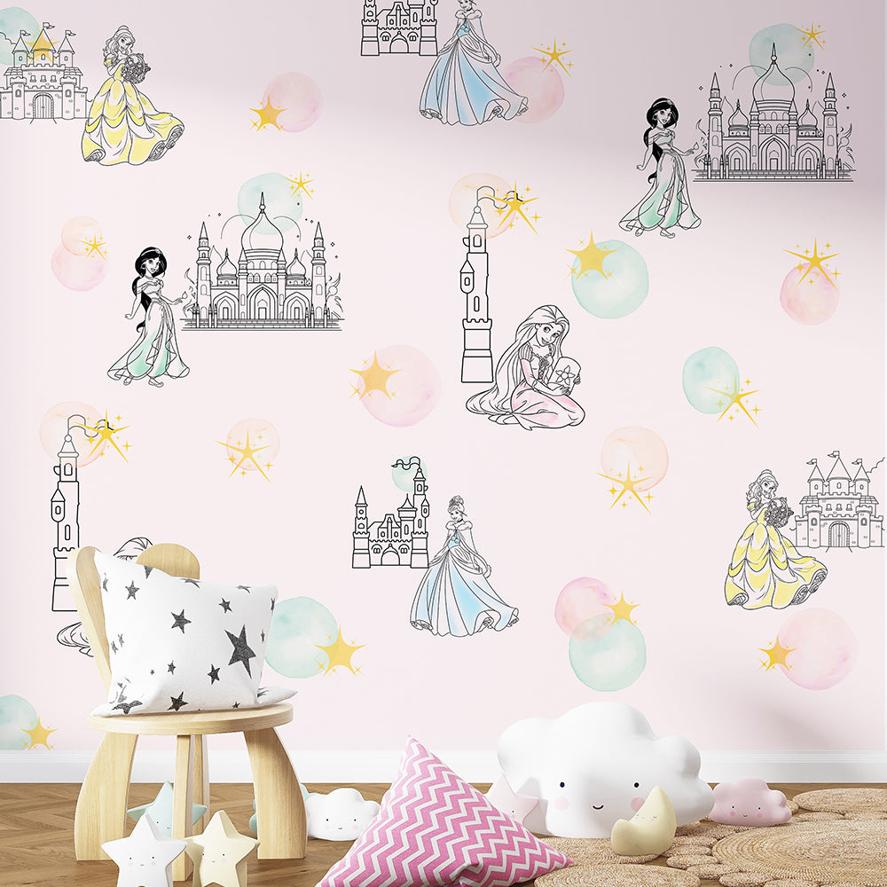 Disney Princess Wallpaper for kids room