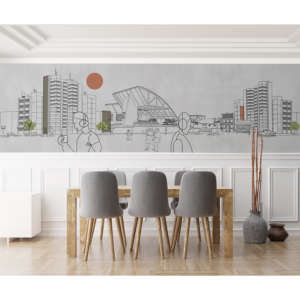 Urban sketchbook Wallpaper