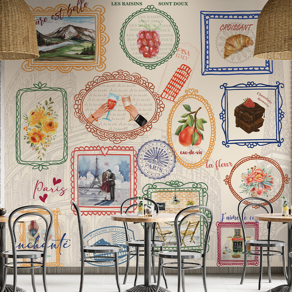 Vintage Paris Vibes Wallpaper