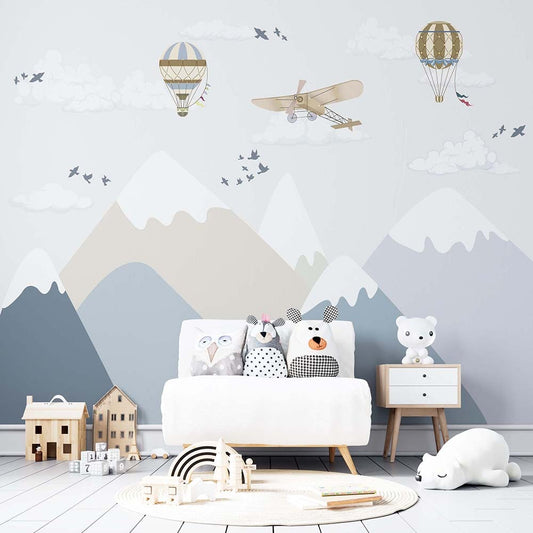 Skies of wonder Kids room wallpaper