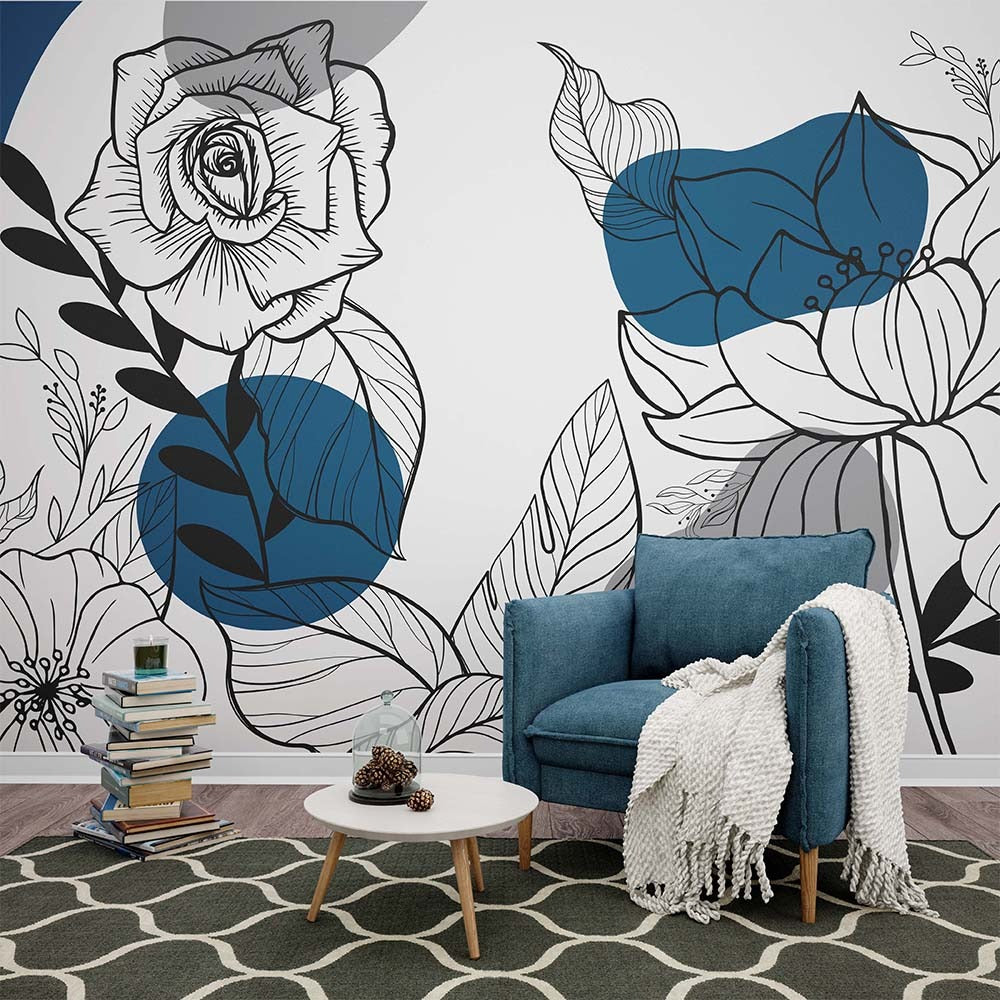 Rhapsody in Blue Wall mural