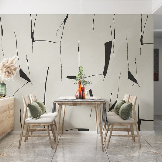 Monochromatic Symmetry Wall mural