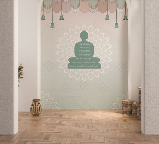 Jain Namokar Mantra Mural Wall Art