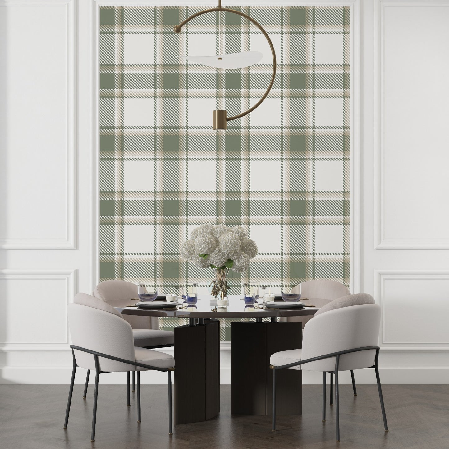Plaid Checks Wall Art Decor