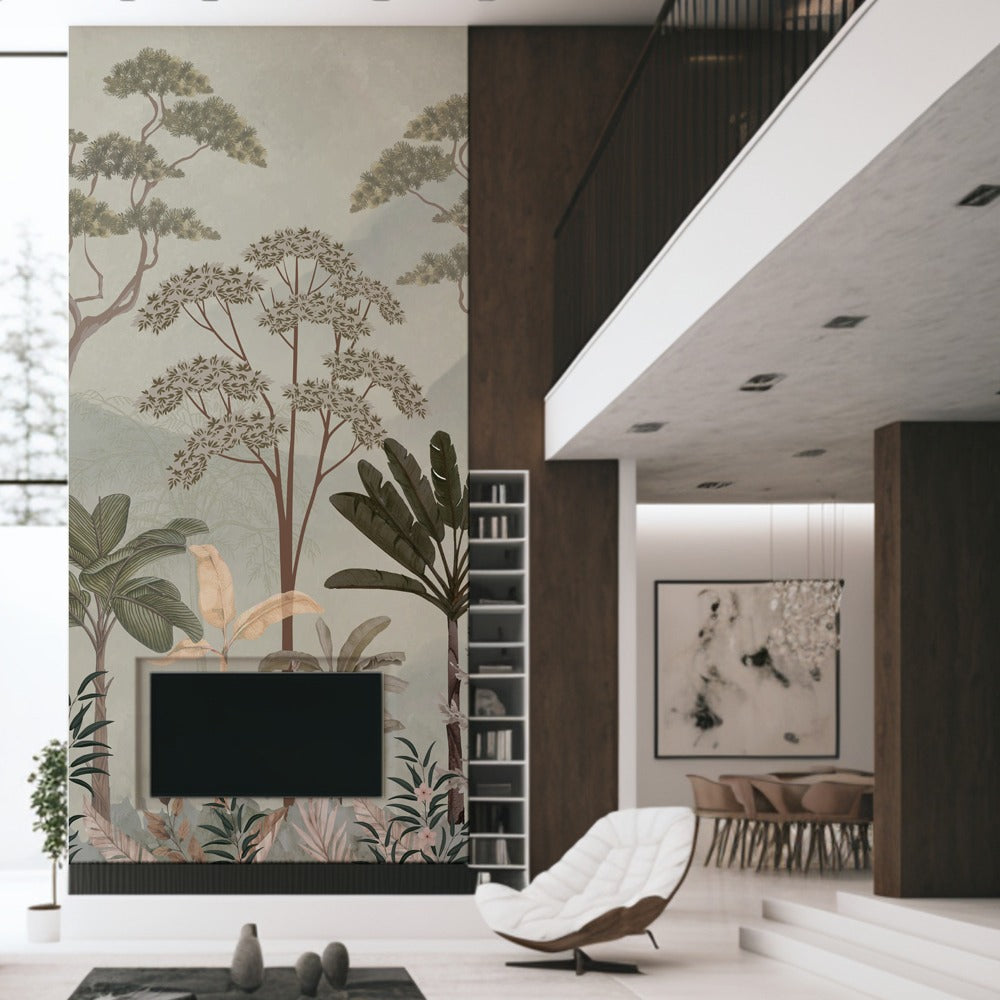 Mountain Retreat Double Height Wallpaper