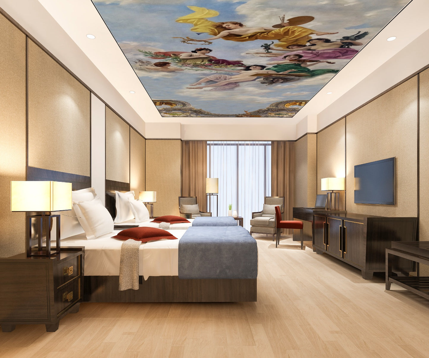 Roman Ceiling Wallpaper