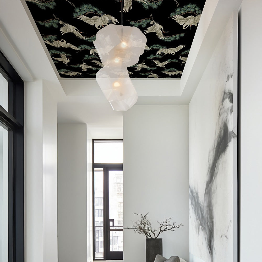 Oriental Garden Ceiling art Wallpaper