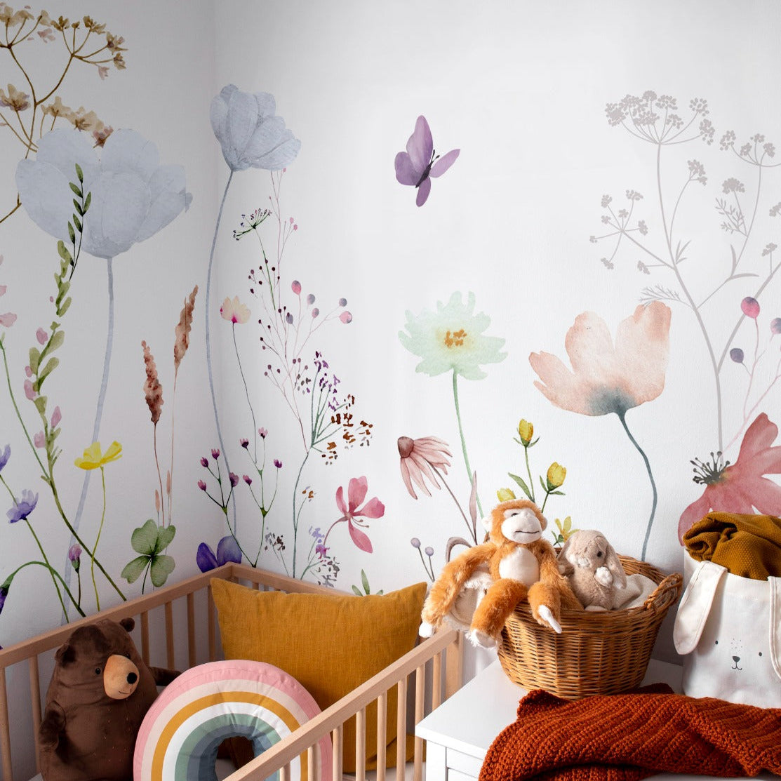 Pastel Bloom Wallpaper for Kids Room