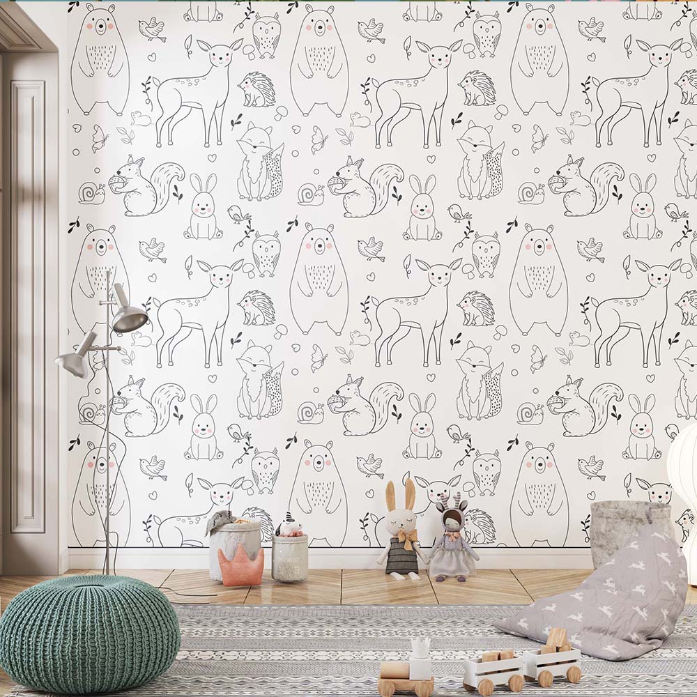 Woodland Creatures-Wallpaper