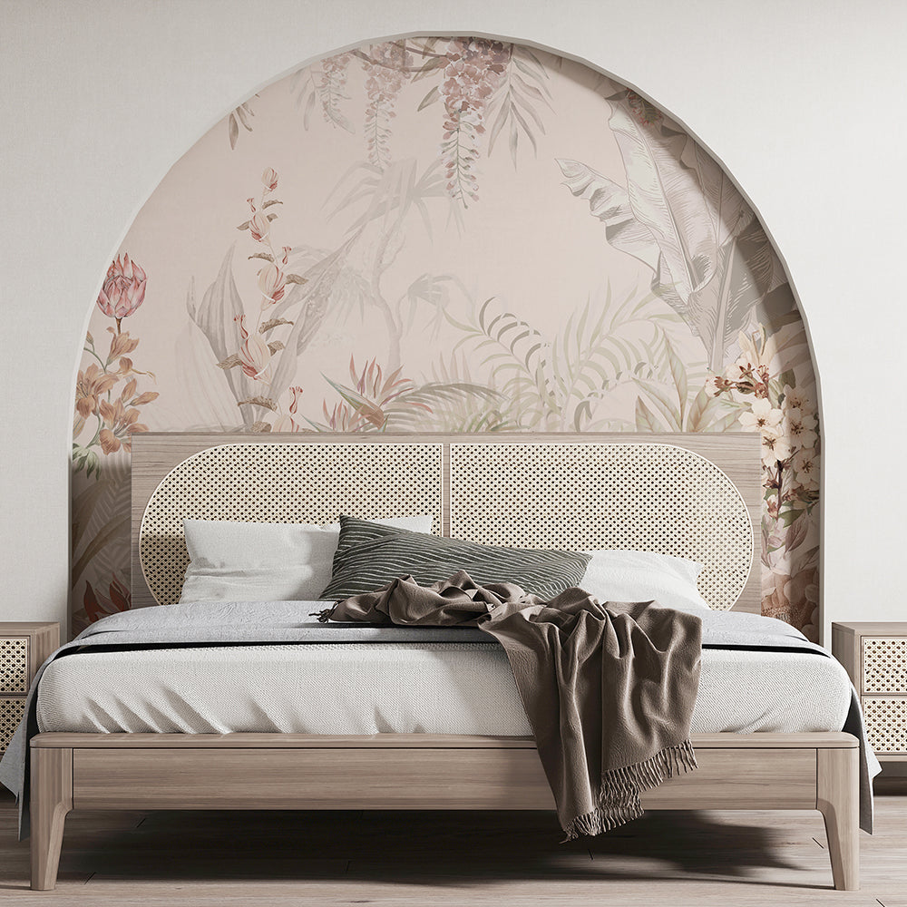 Blooming Garden Floral Pattern Wallpaper