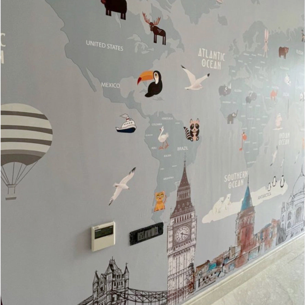 Cute World Map wallpaper