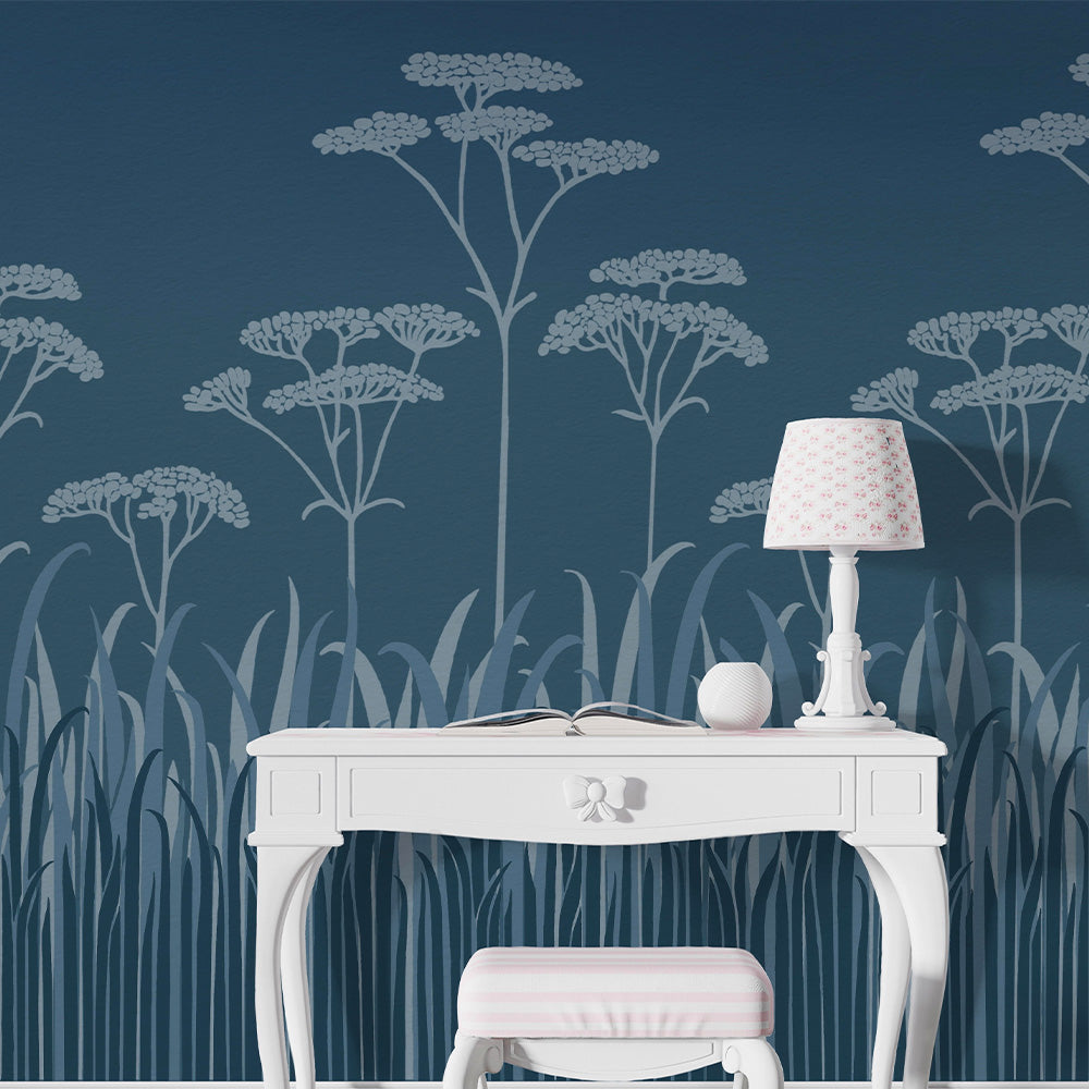 Midnight Bloom Wall Mural for walls