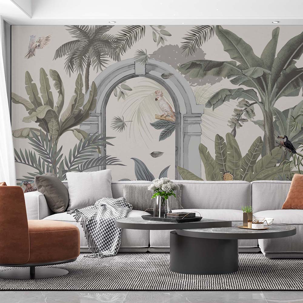 Vintage Tropical wallpaper
