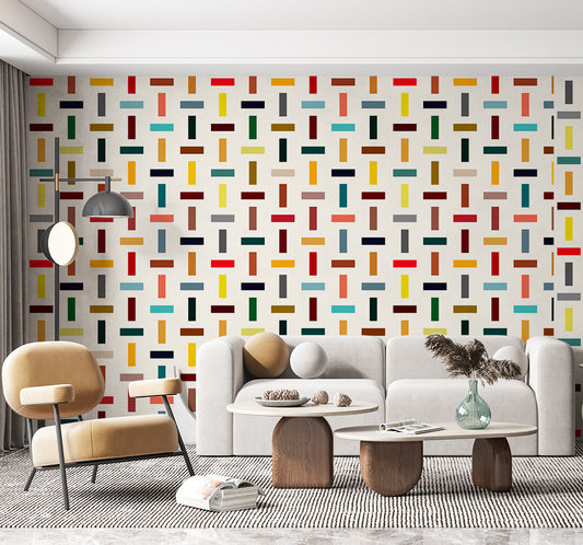 Colorful herringbone