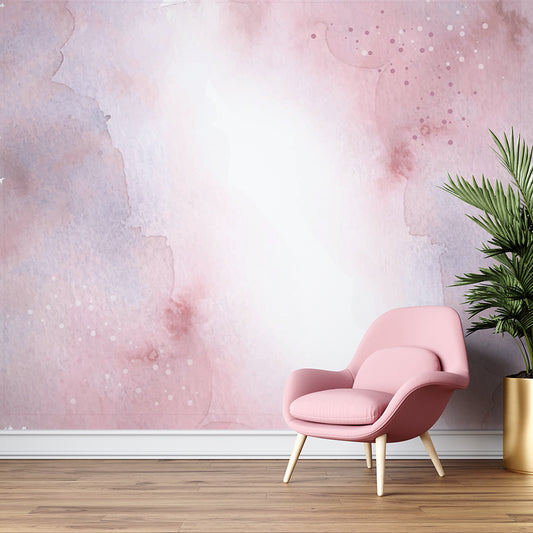 Pink Leafy Watercolor