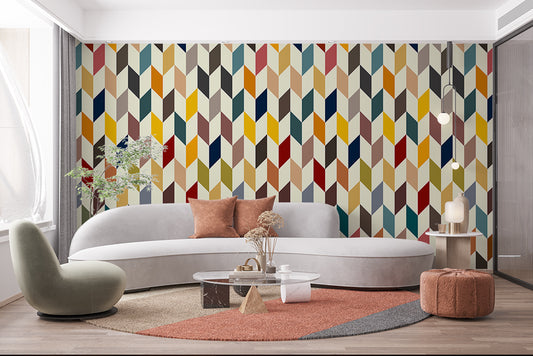 Colorful herringbone