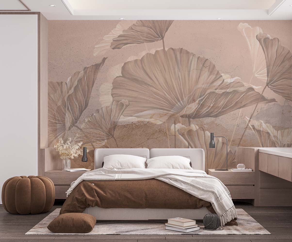 Art Leaves Wall Mural