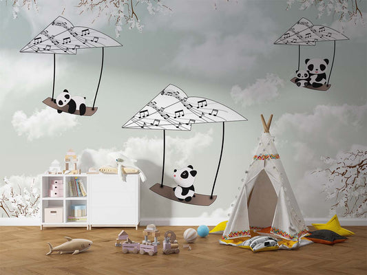 Panda In The Air wallpaper