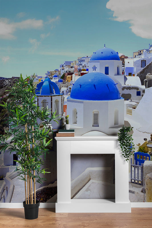 Island of Santorini Wallpaper