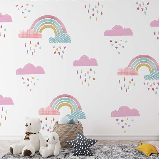 Rainbow Drops Wallpaper