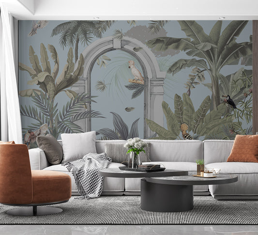 Vintage Tropical wallpaper