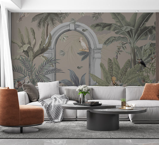 Vintage Tropical wallpaper