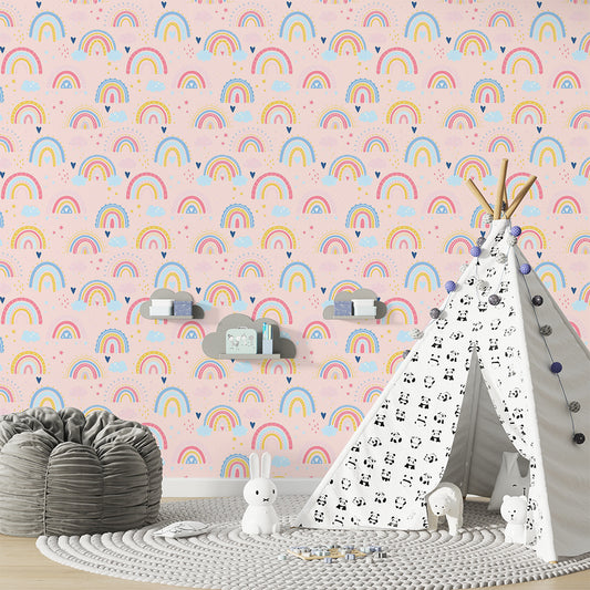 Mini Rainbow & Clouds wallpaper