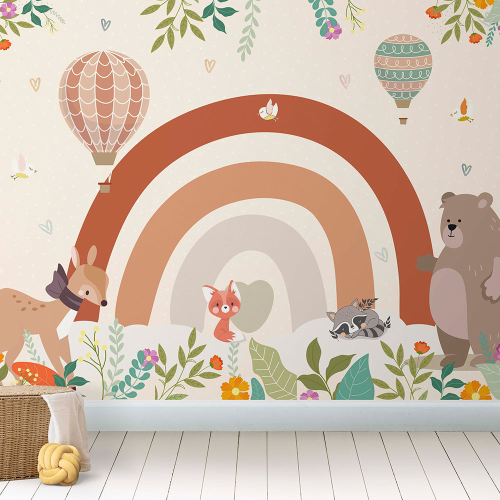 Rainbow Teddy wallpaper