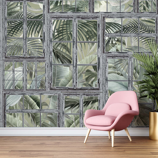 Leaves & Windows wallpaper