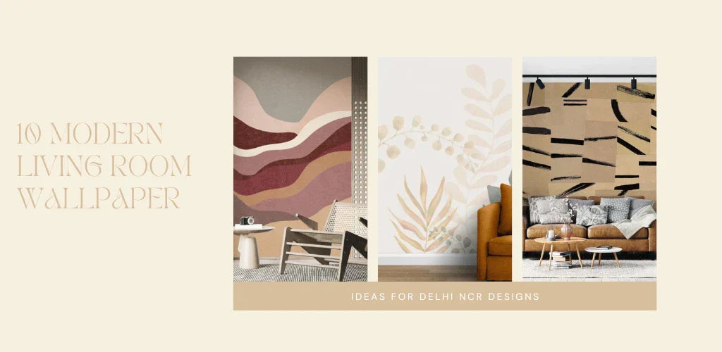 10 modern living room wallpaper ideas for Delhi NCR Designs