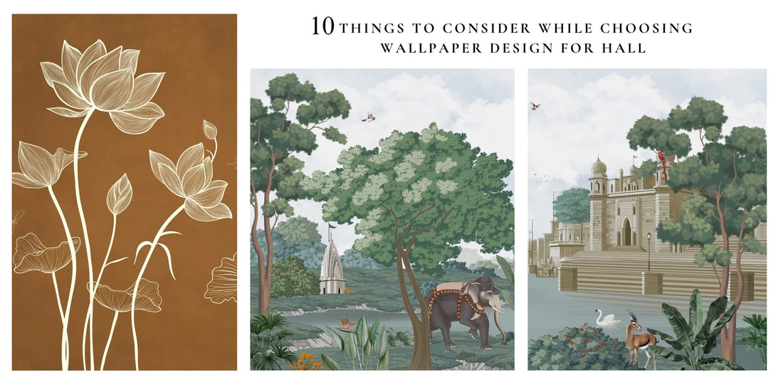 10 things to consider while choosing wallpaper design for hall