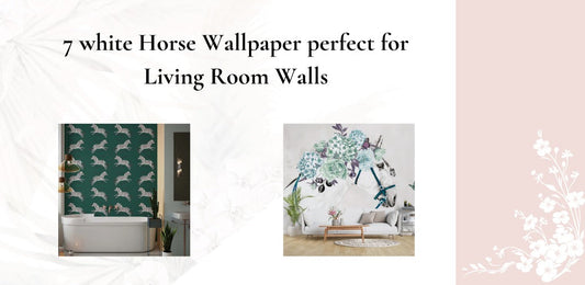 7 White Horse Wallpaper Perfect for Living Room Walls
