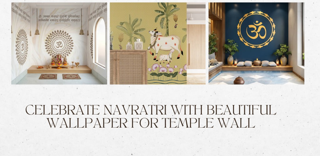 Celebrate Navratri with the Perfect Wallpaper for Temple Wall