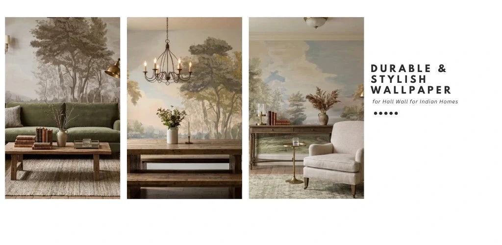 Durable & Stylish Wallpaper for Hall Wall for Indian Homes