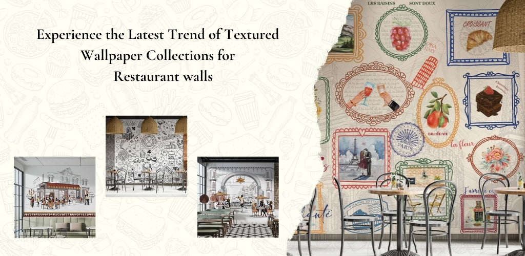 Experience the Latest Trend of Textured Wallpaper Collections for Restaurant walls